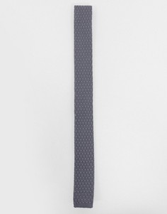 Серый трикотажный галстук Selected Homme