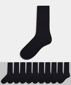 10 пар черных носков Selected Homme-Черный цвет