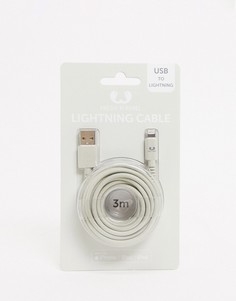 Кабель lightning серого цвета длиной 3 м Fresh n Rebel-Бесцветный