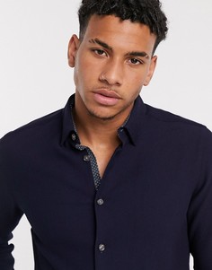 Рубашка с длинными рукавами Ted Baker-Темно-синий