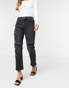 Черные джинсы в винтажном стиле с пайетками Ted Baker-Черный