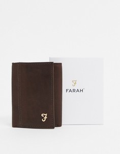 Бумажник тройного сложения Farah Ashington-Коричневый