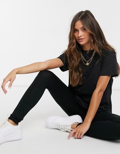 Черный комплект из футболки и леггинсов Femme Luxe-Черный цвет