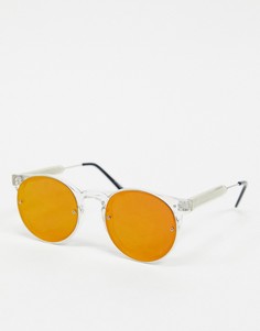 Солнцезащитные очки в прозрачной оправе с красными стеклами Spitfire-Прозрачный