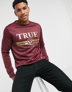 Свитшот в стиле ретро True Religion-Красный