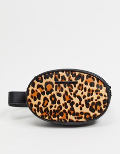 Сумка-кошелек на пояс с леопардовым принтом Aldo-Коричневый цвет