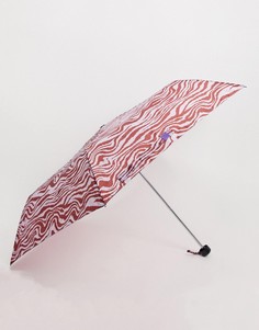 Фиолетовый зонт с принтом "зебра" Monki