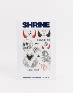 Переводные татуировки для Хэллоуина Shrine-Красный