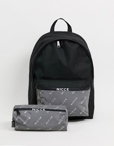 Рюкзак со светоотражающим карманом и пеналом Nicce-Многоцветный