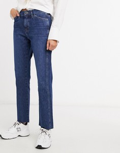M.i.h. Культовые прямые джинсы средней посадки синего цвета-Синий MiH Jeans