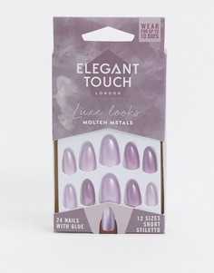 Накладные ногти Elegant Touch - Luxe Looks (Molten Metal)-Фиолетовый цвет
