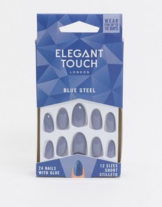 Синие накладные ногти Elegant Touch-Голубой