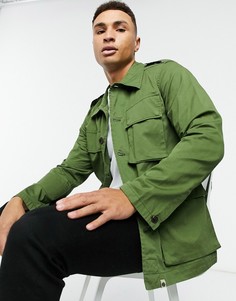 Куртка цвета хаки Pretty Green-Зеленый