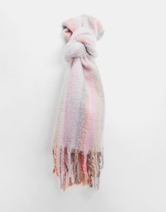 Пастельный пушистый шарф в полоску Boardmans-Мульти