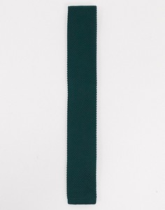 Трикотажный галстук в зеленом цвете Twisted Tailor-Зеленый