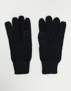 Черные перчатки от комплекта для сенсорных экранов с логотипом FCUK French Connection-Черный