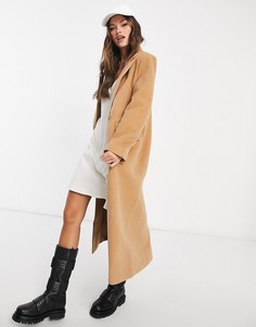 Бежевое свободное пальто в стиле oversized Missguided-Neutral