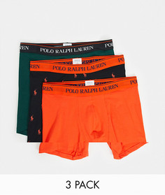 Набор из 3 боксеров-брифов (черные/зеленые/оранжевые) Polo Ralph Lauren-Мульти