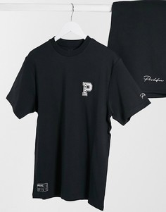 Черная узкая футболка River Island Prolific-Черный