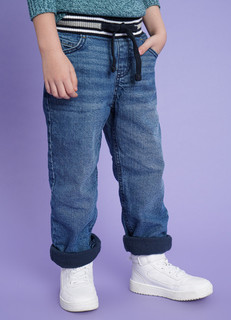 Утеплённые джинсы для мальчиков O'stin