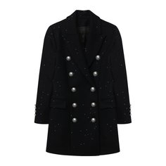 Шерстяное пальто Balmain