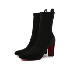 Замшевые ботильоны Gena Bootie 85 Christian Louboutin