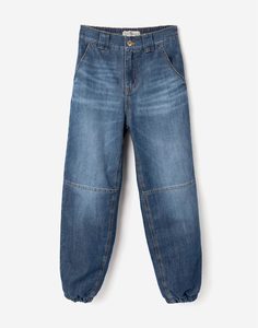 Утеплённые джинсы-джоггеры для девочки Gloria Jeans