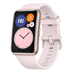 Смарт-часы Huawei Watch Fit TIA-B09, 1.64", розовый / розовый [55027361]