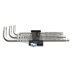 Набор ключей WERA 3950/9 Hex-Plus Stainless 1, 9 предметов [we-022720]