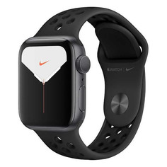 Смарт-часы Apple Watch Series 5 Nike+, 40мм, серый космос / антрацитовый/черный [mx3t2ru/a]