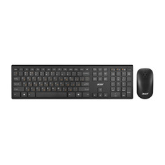 Комплект (клавиатура+мышь) Acer OKR030, USB, беспроводной, черный [zl.kbdee.005]