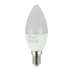 Упаковка ламп LED Эра E14, свеча, 6Вт, 2700К, белый теплый, ECO LED B35-6W-827-E14, 5 шт. [б0020618] ERA