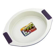 Форма для выпечки Vitesse VS-1967 кругл. d=23см сталь/силикон белый