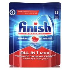 Таблетки Finish ALL IN 1 MAX для посудомоечных машин, 25шт