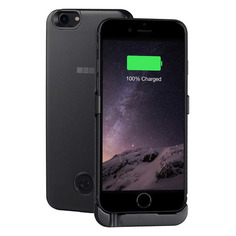 Внешний мод батарея Interstep для iPhone 6/6S/7/8 3000mAh Lightning серый (56896)