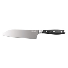 Нож Rondell Santoku Falkata, сантоку, 140мм, заточка прямая, стальной, черный [0328-rd-01]