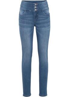 Джинсы Skinny с завышенной талией Bonprix