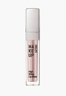 Блеск для губ Make Up Factory с эффектом влажных губ High Shine Lip т.10 молочно-розовый перламутр, 6.5 мл