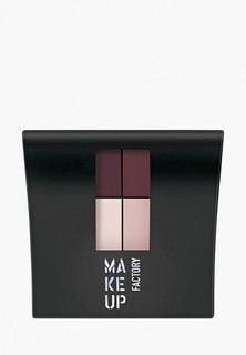 Тени для век Make Up Factory 4-х цветные т.560 баклаж/темн.баклаж/св.роз/роз.беж, 4.8 г