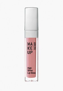 Блеск для губ Make Up Factory с эффектом влажных губ High Shine т.39 роза в дюнах, 6.5 мл