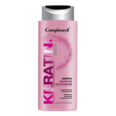 Шампунь для волос Compliment Keratin+Biotin Абсолютное восстановление 400 мл