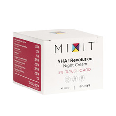 Ночной крем для лица Mixit AHA! Revolution с гликолевой кислотой 50 мл