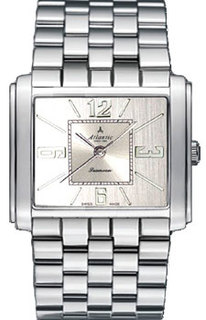 Швейцарские наручные женские часы Atlantic 27349.41.25. Коллекция Rectangular