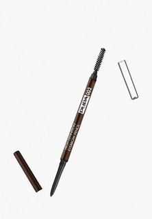 Карандаш для бровей Pupa HIGH DEFINITION EYEBROW PENCIL т.002 коричневый, 0.09 г