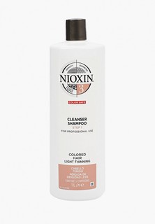 Шампунь Nioxin для окрашенных и с тенденцией к истончению волос, система 3, 1000 мл