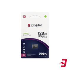 Карта памяти Kingston MicroSD Canvas Select Plus 128GB + промо Okko (SDCS2OK)