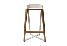 Барный стул side (uniquely) белый 45x98x34 см.