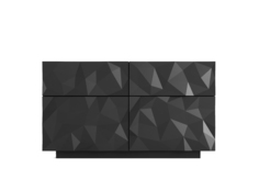 Комод edge (uniquely) черный 150x90x55 см.