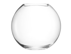 Ваза круглая globe (lsa international) прозрачный 24 см.