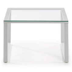 Журнальный столик navis (la forma) серебристый 60x38x60 см.
